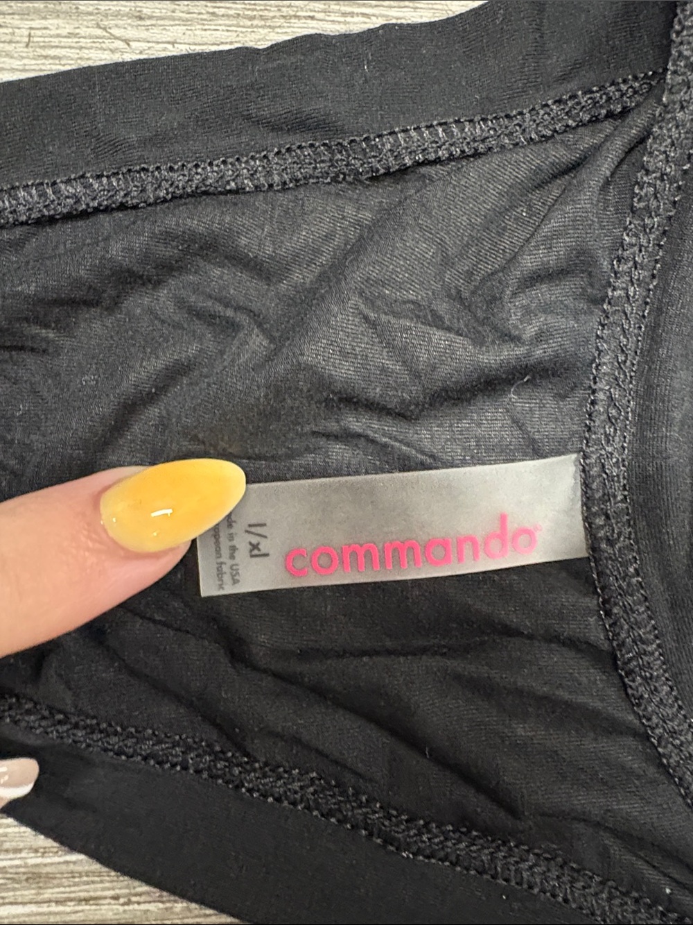 Commando Black Racerback Tank Top - Picture 2 of 3
